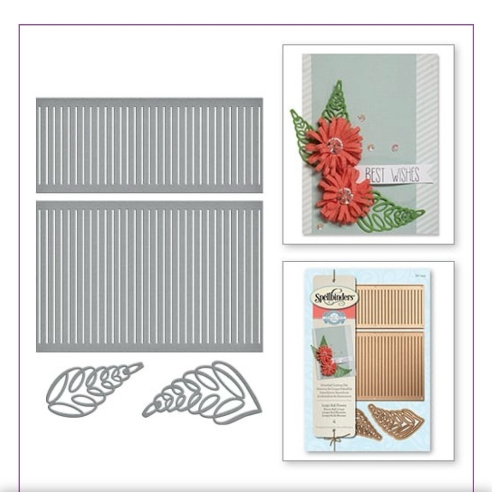 Spellbinders Loop Roll Flowers & Leaves Die-Cut 4 pcs